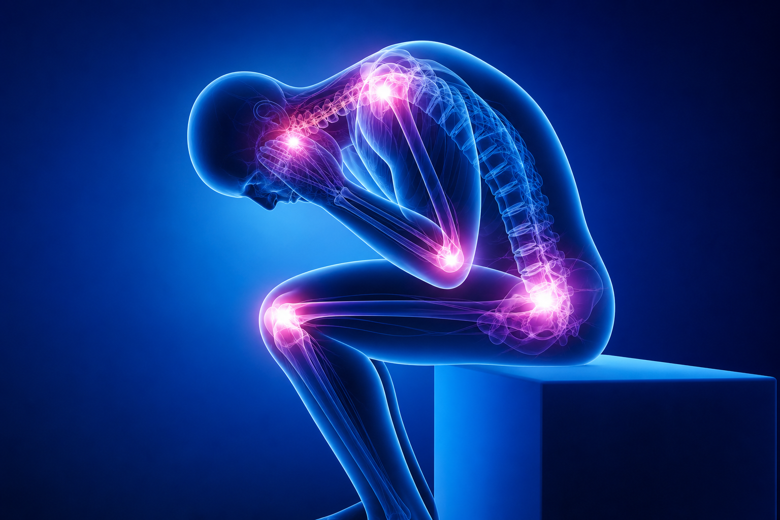 Pain clinic treatment illustration